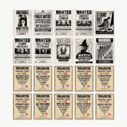 【Minalima】ポストカードセット(魔法省)【Ministry of Magic】