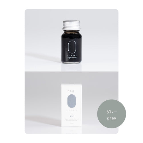 nagi nagi水性顔料万年筆インクGRY 万年筆インク 水性顔料 10ml グレー
