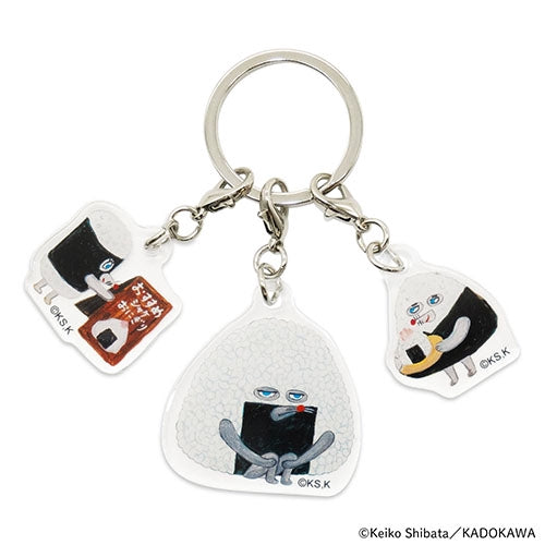 EHONS 3連アクリルキーホルダー 柴田ケイコ 「パンどろぼう おにぎりぼうやのたびだち」